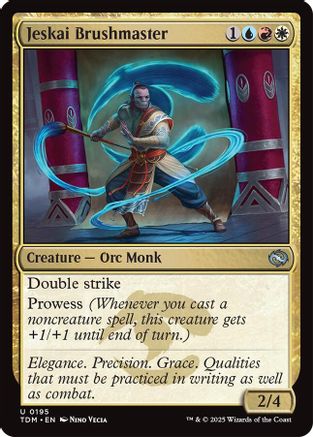 Jeskai Brushmaster (TDM-195) (Foil)