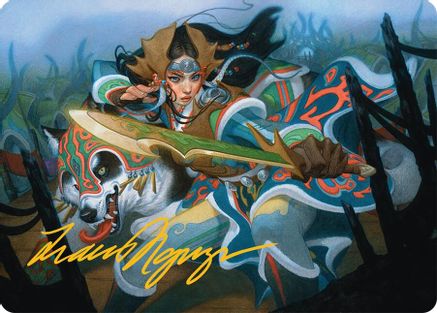 Eshki Dragonclaw Art Card (23/54) (Gold-Stamped Signature) (AATDM-023)