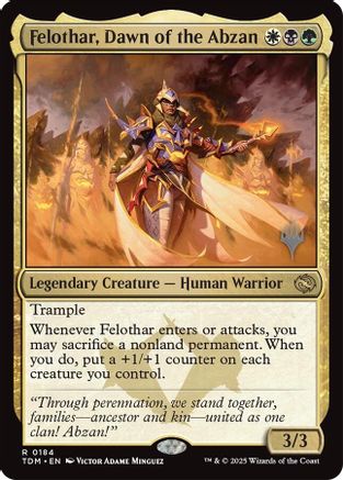 Felothar, Dawn of the Abzan (PPTDM-184) (Foil)