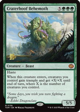 Craterhoof Behemoth (PRE-138) (Foil)