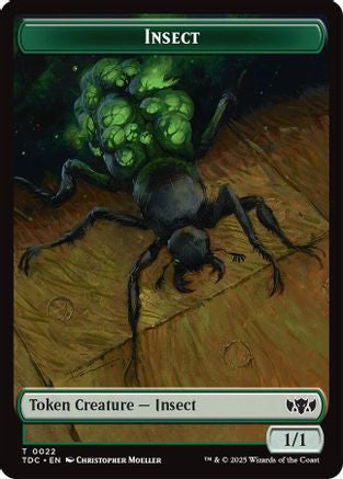 Insect (0022) // Zombie Druid Double-Sided Token (TDC-22 // 10)