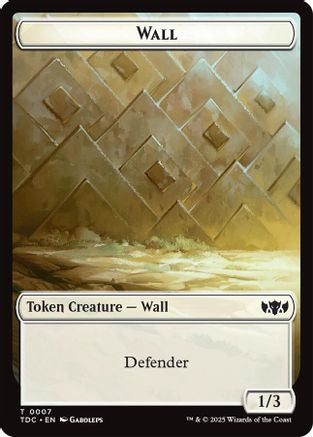 Wall // Spider Double-Sided Token (TDC-7 // 25)