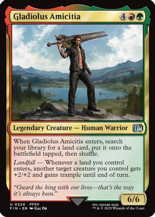 Gladiolus Amicitia (FIN-224) (Foil)