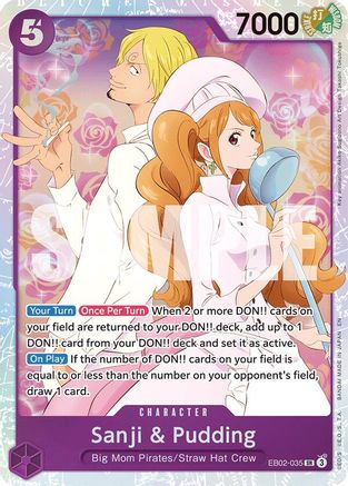 Sanji & Pudding (EB02-035) (Foil)