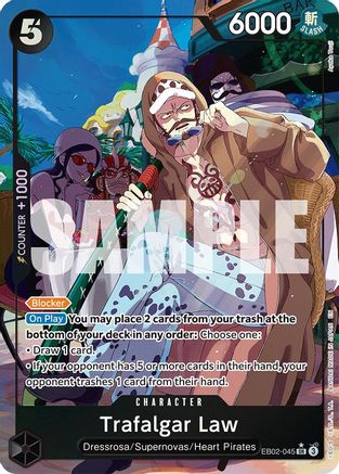 Trafalgar Law (Alternate Art) (EB02-045) (Foil)