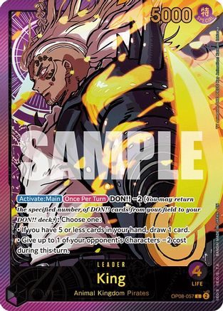 King (SPR) (OP08-057) (Foil)
