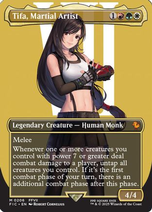 Tifa, Martial Artist (Borderless) (FIC-206) (Foil)