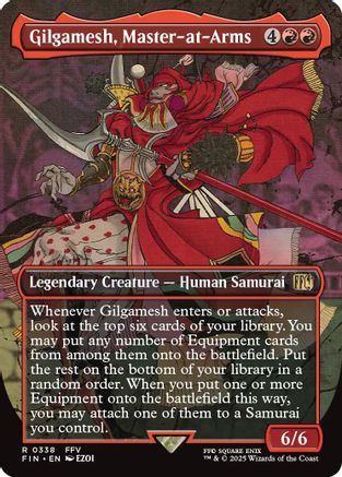 Gilgamesh, Master-at-Arms (FIN-338) (Borderless) (Foil)