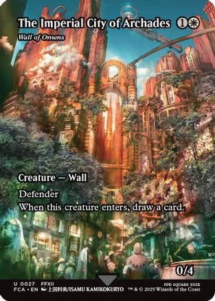 The Imperial City of Archades - Wall of Omens (Showcase) (FCA-027) (Foil)