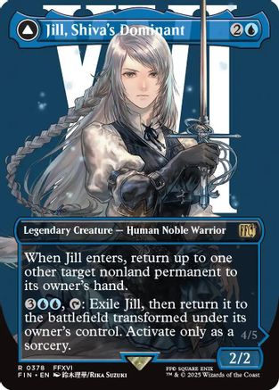 Jill, Shiva's Dominant // Shiva, Warden of Ice (FIN-378) (Borderless) (Foil)