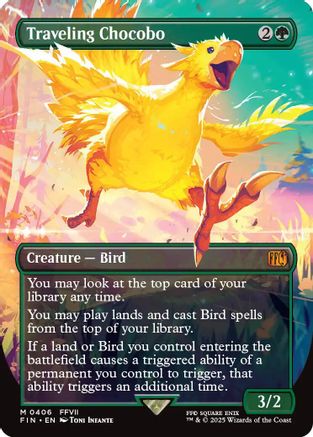 Traveling Chocobo (FIN-406) (Borderless) (Foil)