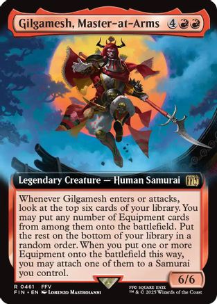Gilgamesh, Master-at-Arms (FIN-461) (Extended Art) (Foil)