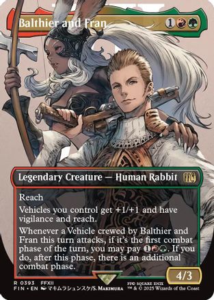 Balthier and Fran (FIN-393) (Borderless) (Foil)