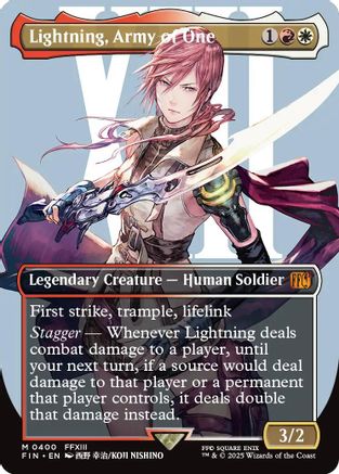 Lightning, Army of One (FIN-400) (Borderless) (Foil)
