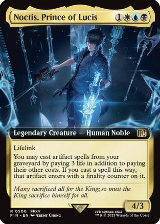 Noctis, Prince of Lucis (FIN-500) (Extended Art) (Foil)