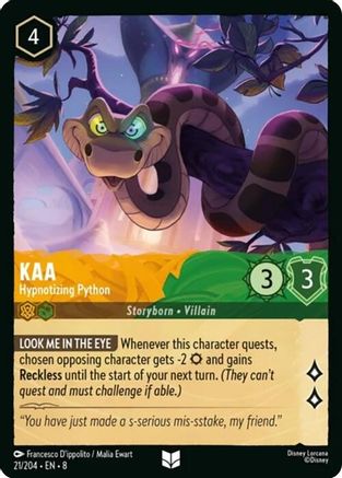 Kaa - Hypnotizing Python (8-021) (Cold Foil)