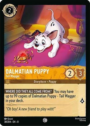 Dalmatian Puppy - Tail Wagger (8-038) (Cold Foil)
