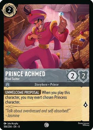 Prince Achmed - Rival Suitor (8-184) (Cold Foil)