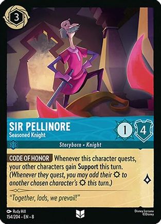 Sir Pellinore - Seasoned Knight (8-154) (Cold Foil)