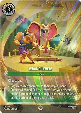 Wrong Lever! (Enchanted) (8-216) (Holofoil)