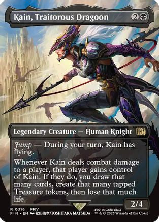 Kain, Traitorous Dragoon (FIN-316) (Borderless) (Foil)