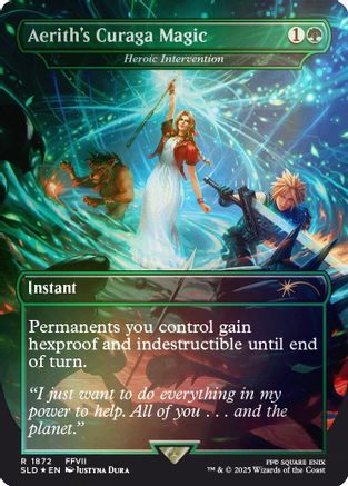 Aerith's Curaga Magic - Heroic Intervention (Rainbow Foil) (SLD-1872)