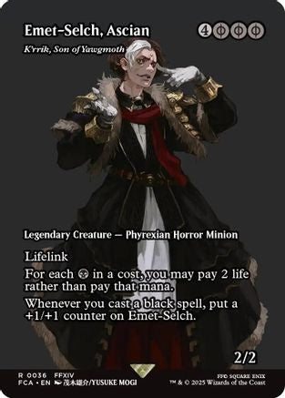 Emet-Selch, Ascian / K'rrik, Son of Yawgmoth (FCA-036) (Borderless) (Foil)