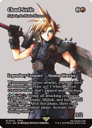 Cloud Strife / Najeela, the Blade-Blossom (FCA-042) (Borderless) (Foil)