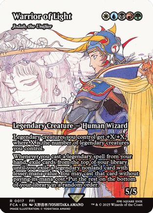 Warrior of Light / Jodah, the Unifier (FCA-017) (Borderless) (Foil)