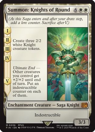 Summon: Knights of Round (FIN-036) (Foil)
