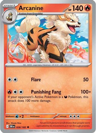 Arcanine (DRI-028) (Reverse Holofoil)