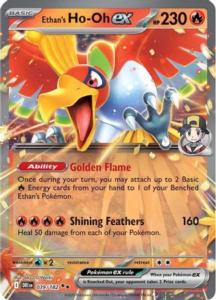 Ethan's Ho-Oh ex (DRI-039) (Holofoil)
