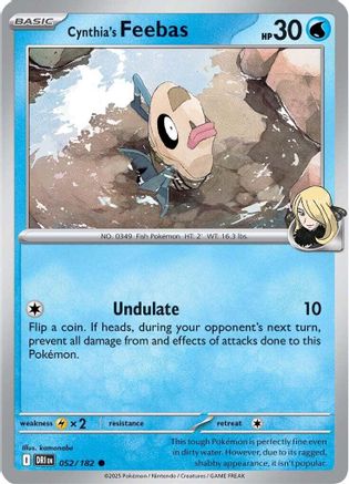 Cynthia's Feebas (DRI-052) (Reverse Holofoil)