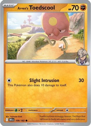 Arven's Toedscool (DRI-109) (Reverse Holofoil)