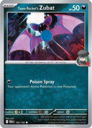 Team Rocket's Zubat (DRI-120) (Reverse Holofoil)