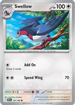 Swellow (DRI-157) (Reverse Holofoil)
