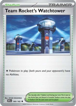 Team Rocket's Watchtower (DRI-180) (Reverse Holofoil)