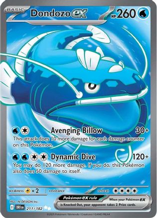 Dondozo ex (DRI-211) (Holofoil)