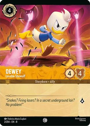 Dewey - Lovable Showoff (Foil) (8-002) (Cold Foil)