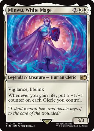 Minwu, White Mage (FIN-026) (Foil)