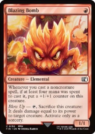 Blazing Bomb (FIN-130) (Foil)