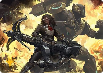 Machinist's Arsenal Art Card (Gold-Stamped Planeswalker Symbol) (AAFIN-002)