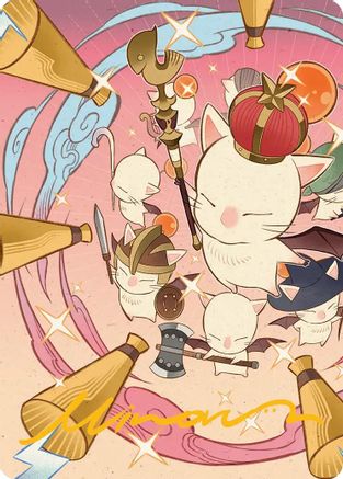 Summon: Good King Mog XII Art Card (Gold-Stamped Signature) (AAFIN-041)