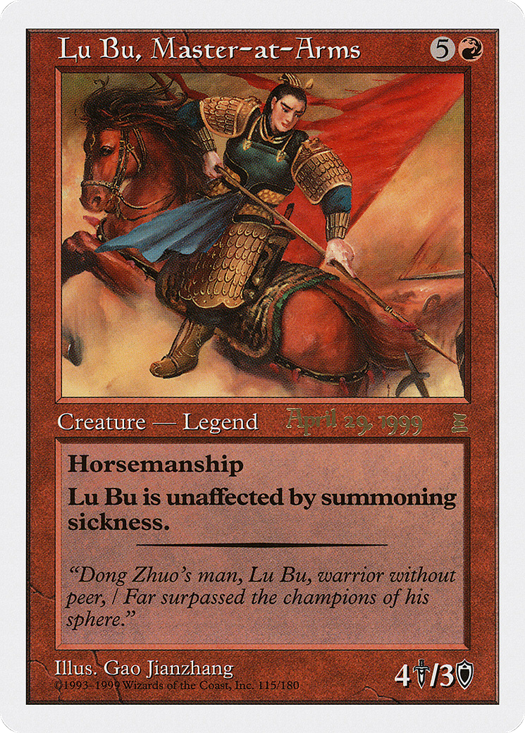 Lu Bu, Master-at-Arms (PRE-115A)