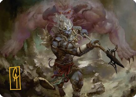 Kimahri, Valiant Guardian Art Card (Gold-Stamped Signature) (AAFIN-029)
