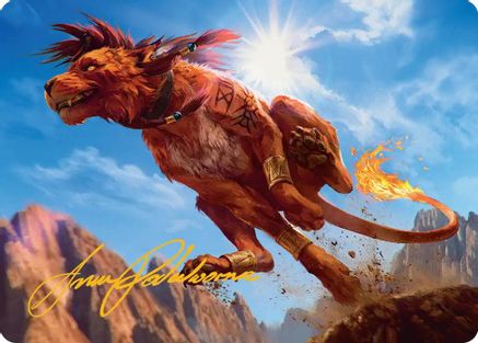 Red XIII, Proud Warrior Art Card (Gold-Stamped Signature) (AAFIN-030)