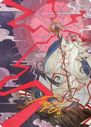 Summon: Esper Ramuh Art Card (Gold-Stamped Signature) (AAFIN-040)
