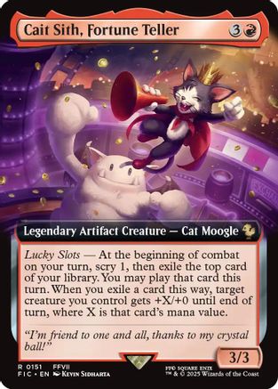 Cait Sith, Fortune Teller (Extended Art) (FIC-151) (Foil)