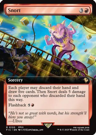 Snort (Extended Art) (FIC-120) (Foil)