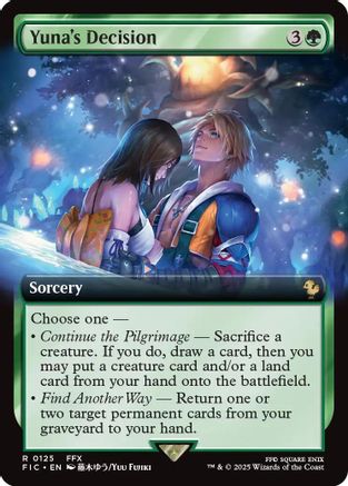 Yuna's Decision (Extended Art) (FIC-125) (Foil)